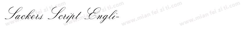 Sackers Script Engli字体转换